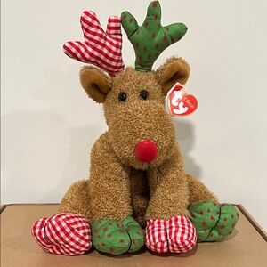 TY Classic Plush Chestnuts Reindeer Christmas 2006 NWT